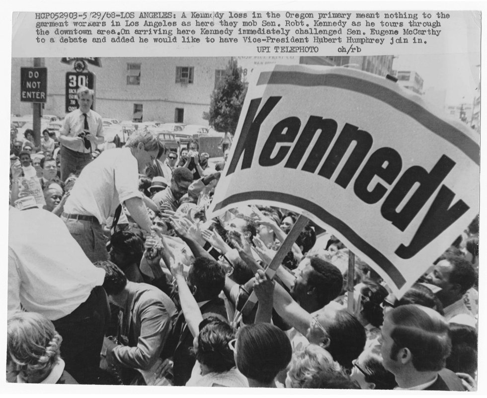 Orig 1968 ROBERT KENNEDY US Presidential CAMPAIGN California Primary Insert 