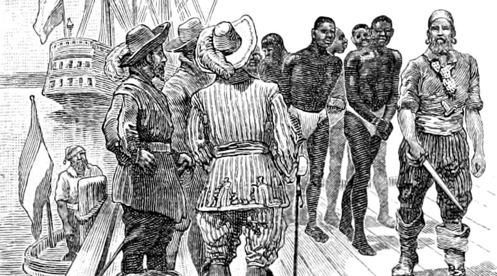 The_Leading_Facts_of_American_History_(1910)_-_The_First_Negro_Slaves_Brought_to_Virginia.jpg