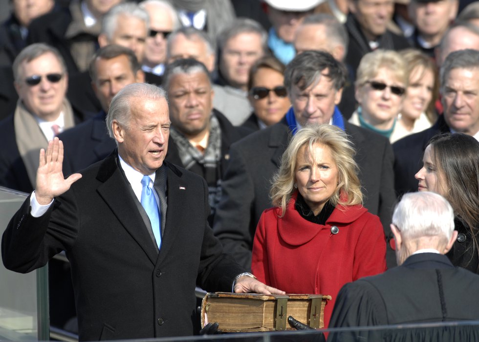 Leave God Out Of The Presidential Oath Progressive Org   0420 0904 1510 2822 Joe Biden Being Sworn In As Vice President O 