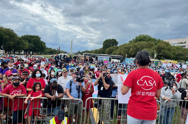 Activists gather in Washington, D.C. on September 21 for Immigrant Justice Week of Action, photo provided by We Are Home.JPG