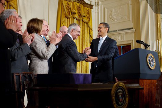 Harry Reid with Barack Obama 2009