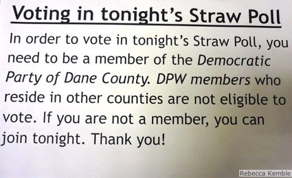 Rules for participating in straw poll.